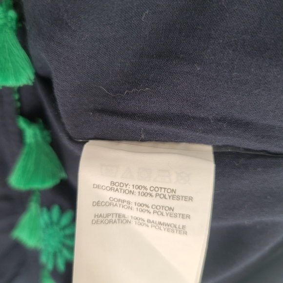 J. Crew Embroidered Indian Cotton Beach Tunic Size L - Picture 5 of 5